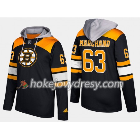 Boston Bruins Brad Marchand 63 N001 Pullover Mikiny Hooded - Pánské